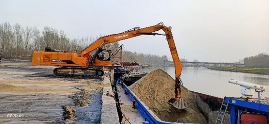 Ygsz520은 항구와 부두에서 대량 자재 선적 및 하역을 위한 이중 전원 자재 취급 기계를 추적했습니다.