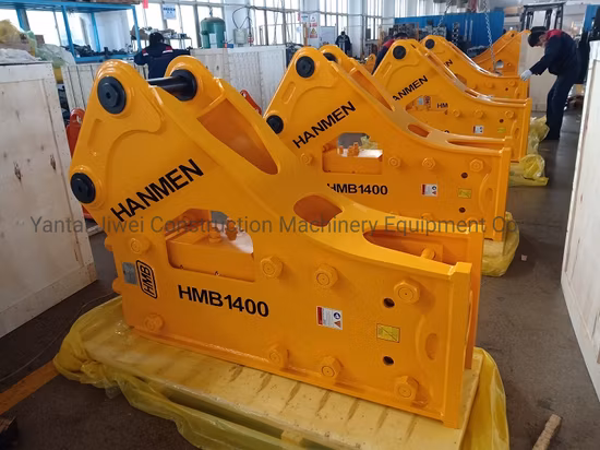 굴착기/파는 사람을 위한 20ton 30ton 측면 유형 콘크리트 암석 돌 망치 유압 차단기